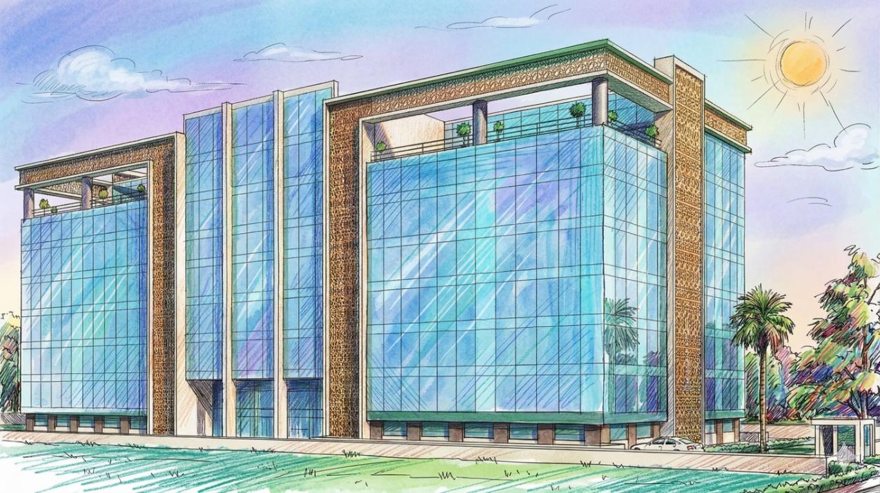 Corporate Building Sketch