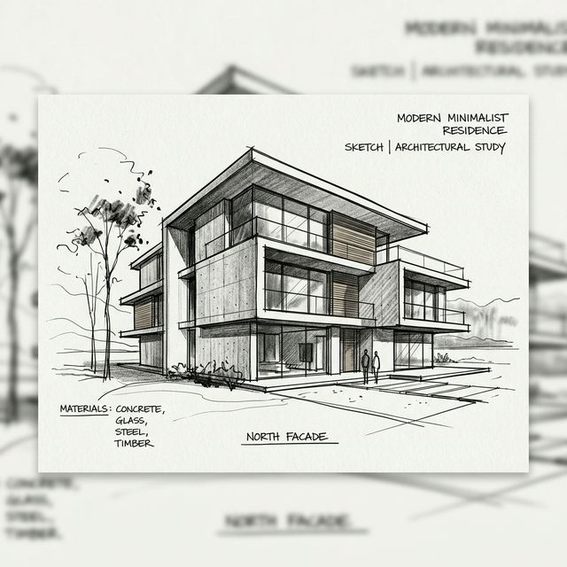 Modern Architecture Sketch